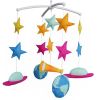 Baby Crib Musical Mobile Hanging Nursery Room Decor Newborn Bedding Crib for Boys; Cute Colorful Universe