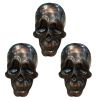 3Pcs Simulated Skull Face Drawer Knobs Resin Skull Cabinet Knobs Wardrobe Handles, Awkward Face