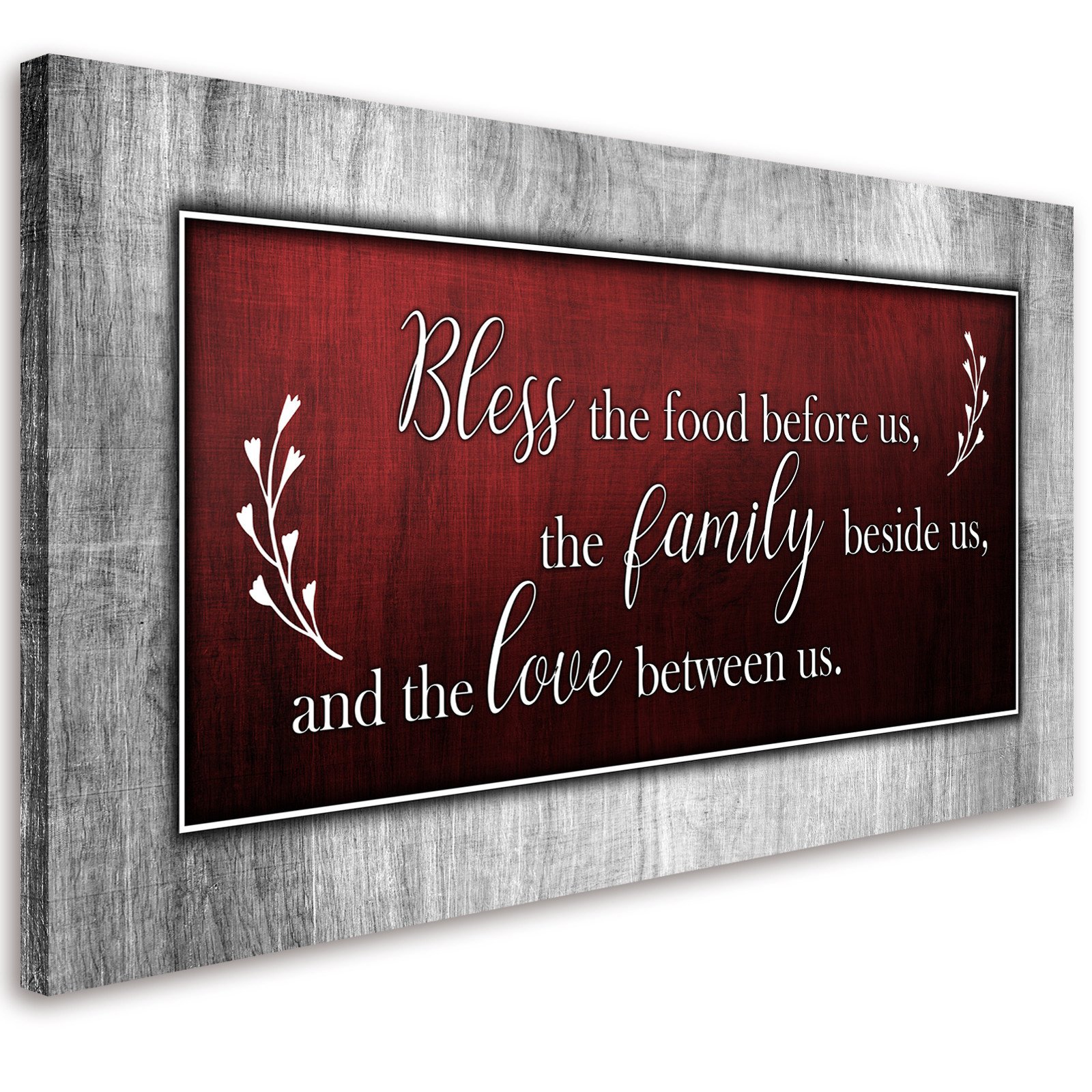 Bless This Food Quote Canvas Wall Art Framed Artwork Ready to Hang Home Decor Bless This Food Quote Canvas Wall Art Framed Artwork Ready to Hang Home Decor