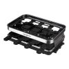 Raclette Grill 8 People Grill Plate Non-stick Coated, Raclette with 8 Mini Raclette Pans, Infinitely Adjustable Temperature, 1500W