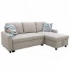 Grey Flannelette 2-Piece Couch Living Room Sofabed