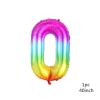 40inch New Rainbow Number Foil Balloons Happy Birthday Wedding Party Decoration Adult Colorful Unicorn Globos Kids Gift