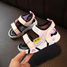 New Summer Orthopedic Sport Baby Boys Sandals Casual Beach Shoes Kids Sandals Brand Toddler Boys Sandals (Size: 30(Inner 19cm), Color: pink)