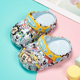 Summer baby shoes sandals boys girls beach shoes breathable soft fashion sports shoes high quality Cartoon kids shoes (Size: 180, Color: 8026blue)