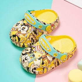Summer baby shoes sandals boys girls beach shoes breathable soft fashion sports shoes high quality Cartoon kids shoes (Size: 27, Color: 8026yellow)