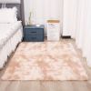 1pc, Tie-Dyed Plush Shag Furry Area Rug for Bedroom, Living Room, Nursery, and Kids Room