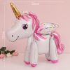 60cm 3D Unicorn Balloon Foil Inflatable Rainbow Birthday Balloons Wedding Baby Shower Kid Birthday Party Decorations Globos Gift
