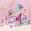 60cm 3D Unicorn Balloon Foil Inflatable Rainbow Birthday Balloons Wedding Baby Shower Kid Birthday Party Decorations Globos Gift